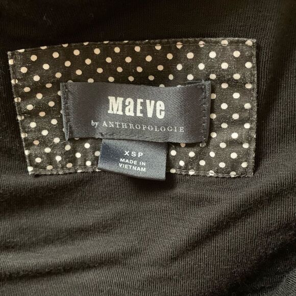Anthropologie Maeve Black Sleeveless Midi Dress - Picture 5 of 6